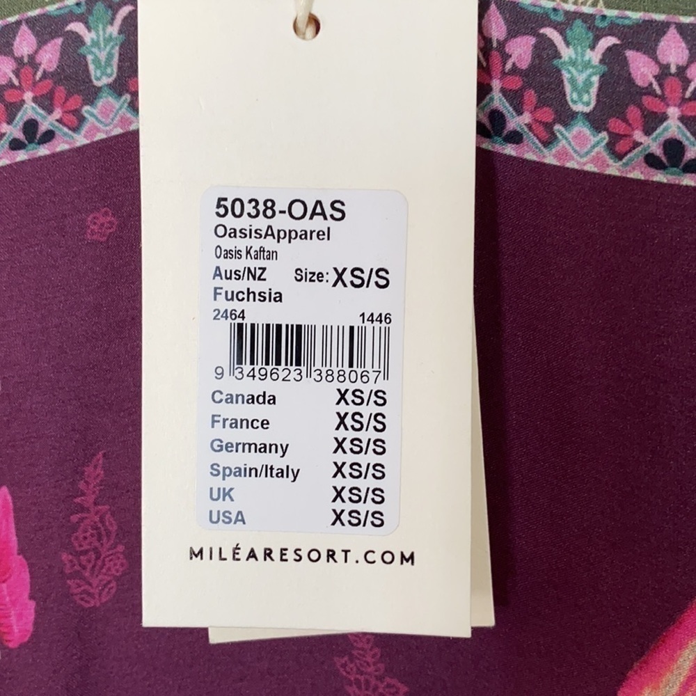 Milea by Seafolly Oasis Kaftan extra small NWT - Picture 3 of 7